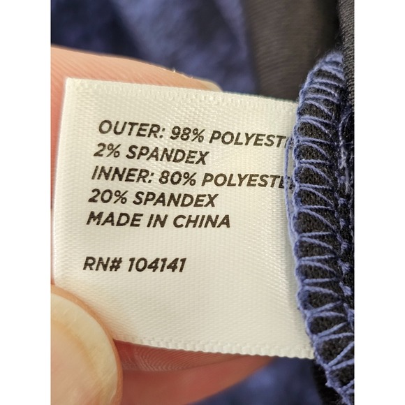 LADY HAGEN Women's Large Blue Knit‎ Golf Skort Skirt With Shorts & Pockets EUC - Picture 8 of 9